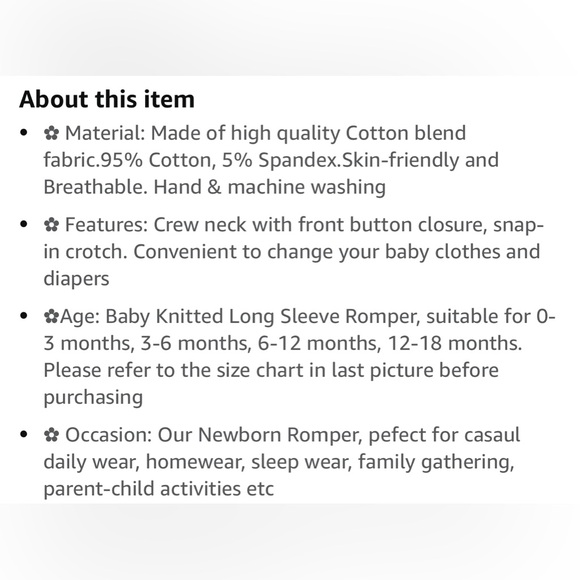 3 One Piece Rompers - Picture 2 of 8